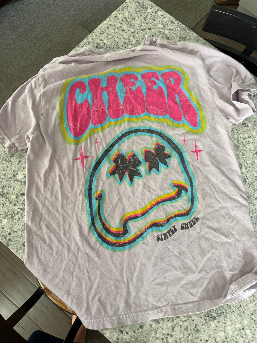 Simply Cheer Graphic T-Shirt Women’s Medium 100% Cotton